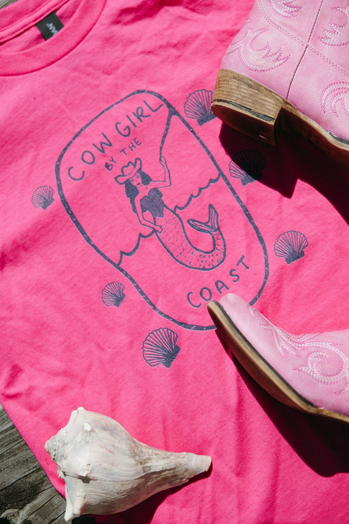 Cowgirl by the Coast- Mommy and Me Tee