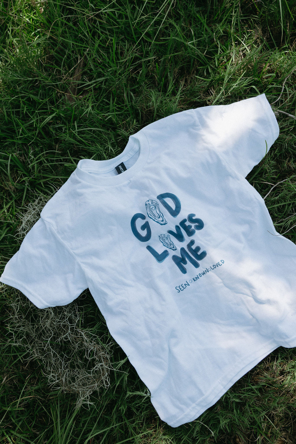 "God Loves Me"  Oyster Kids Tee