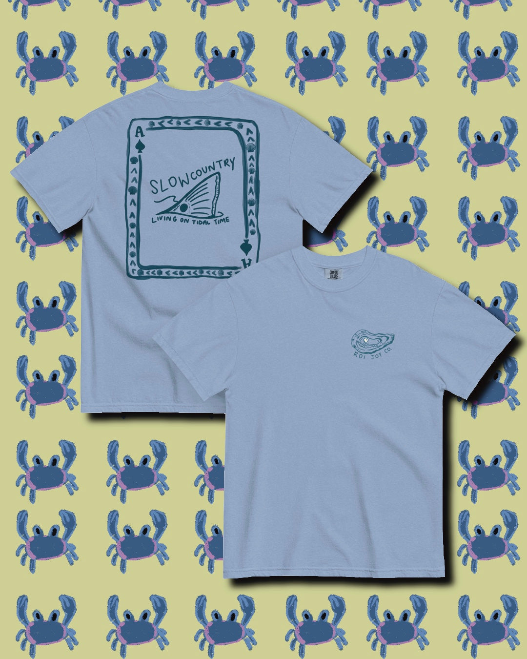 Pocket Logo Slowcountry Redfish Living on Tidal Time