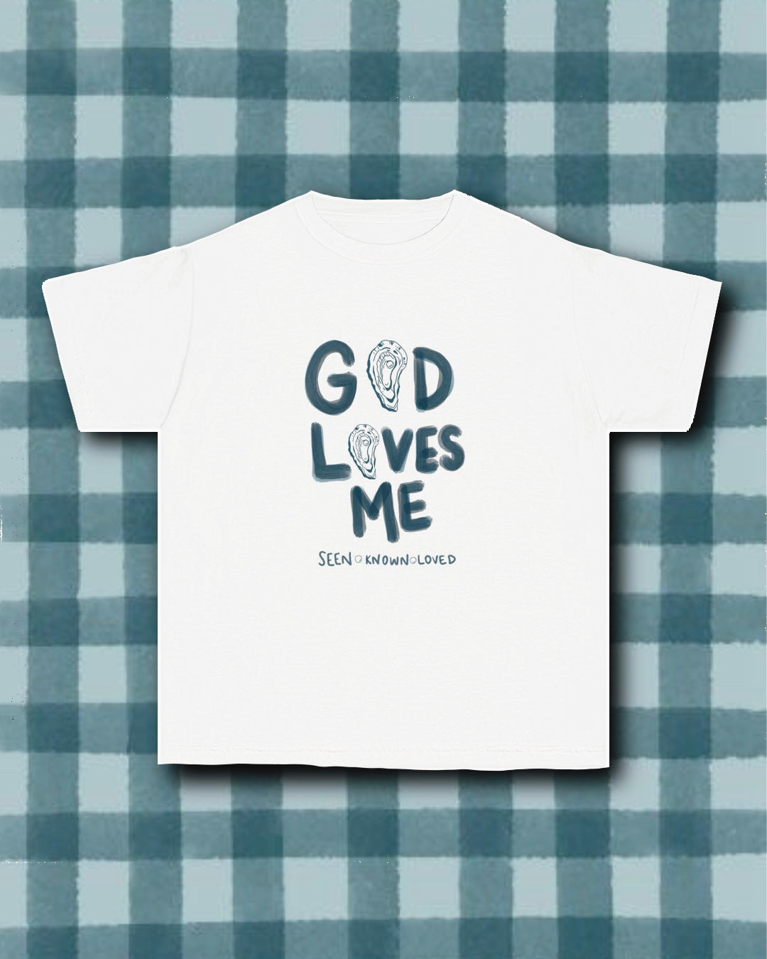 "God Loves Me"  Oyster Kids Tee